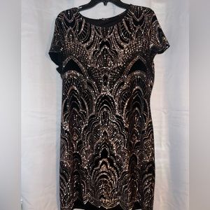 Rose gold sparkle dress